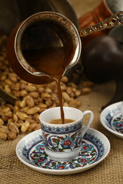 türk kahvesi - türk kahvesi stok fotoğraflar ve resimler