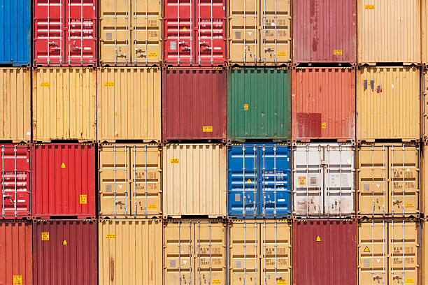 istock cargo containers, global cargo containers transportation business 91500285