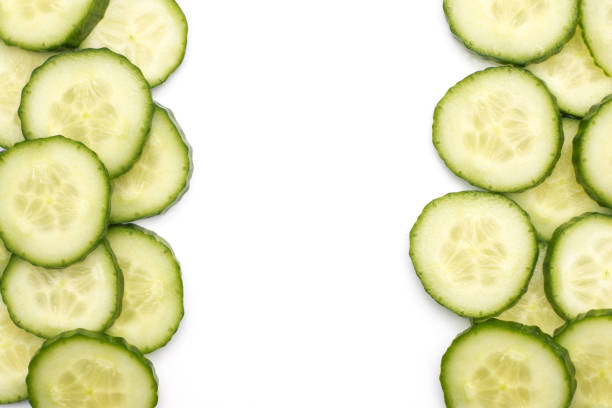 istock Hothouse cucumber isolated on white 915010590