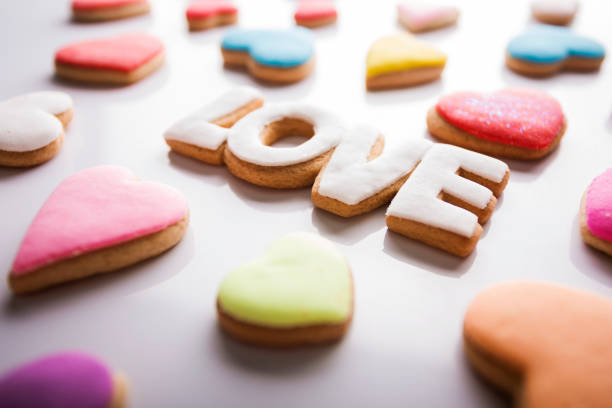 istock Love Cookies in heart shape 915024572