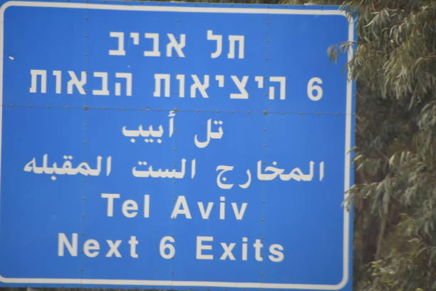 istock Road sign, Israel 915026642