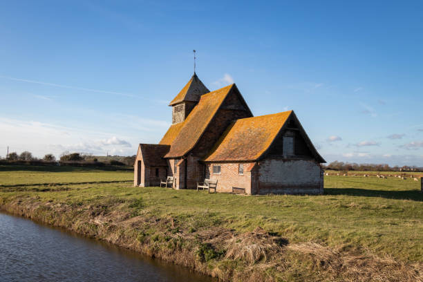 istock Small Church on Romney Marsh 915032516
