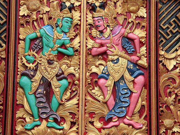 Hindu ruins in Bali are a popular tourist attraction.