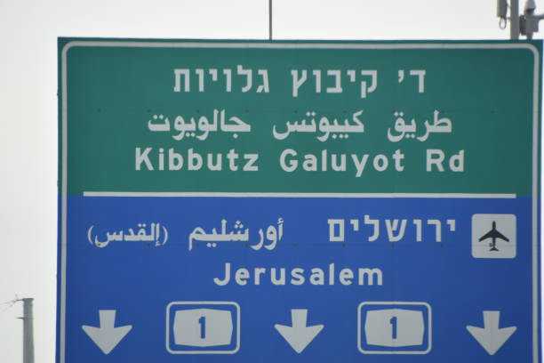 istock Road sign, Israel 915037530