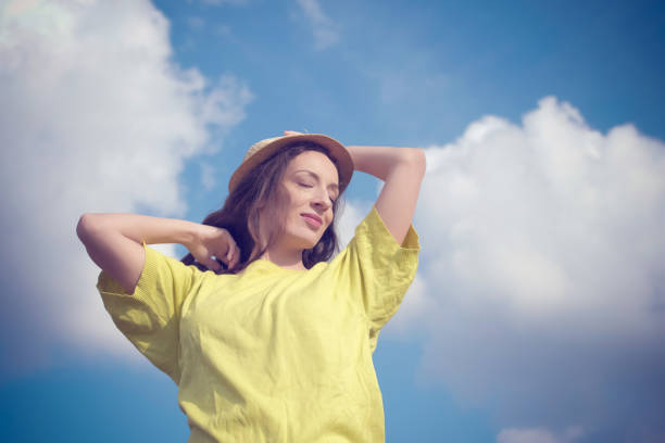 istock Young woman cheering 915038560