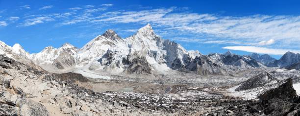 istock Mount Everest with beautiful sky and Khumbu Glacier 915041176