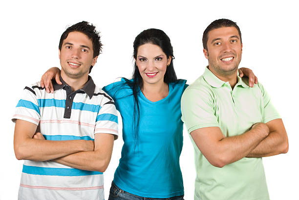 istock Happy smiling group of friends 91504427