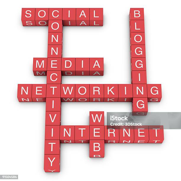 Crossword Redes Sociales Foto de stock y más banco de imágenes de Accesibilidad - Accesibilidad, Asociación, Blanco - Color