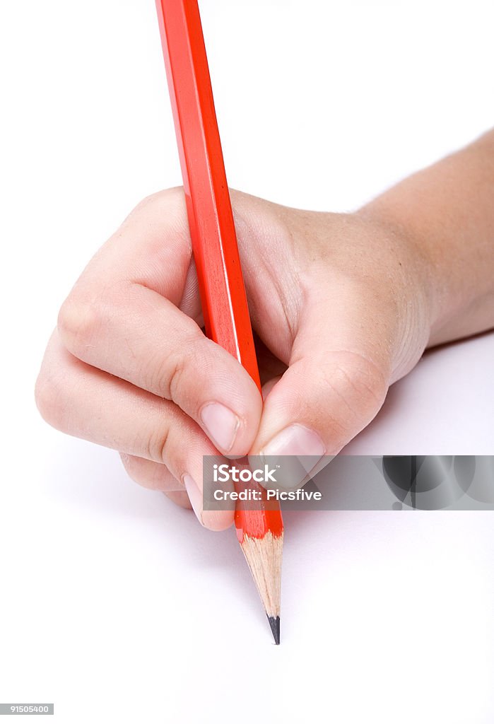 child writing new  Activity Stock Photo