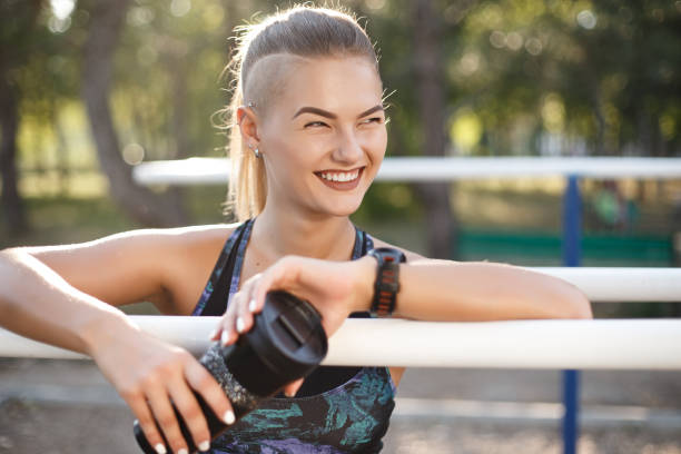 istock Woman resting after workout 915055650