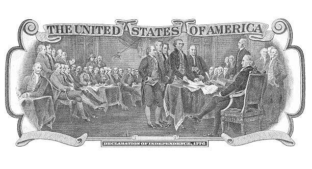 istock Declaration Of Independence Line Art Illustration 91505581