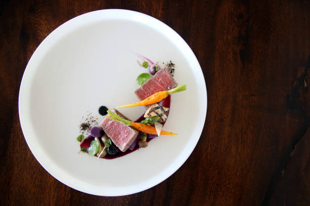 istock Exquisite dish, creative restaurant meal concept, haute couture food 915056308