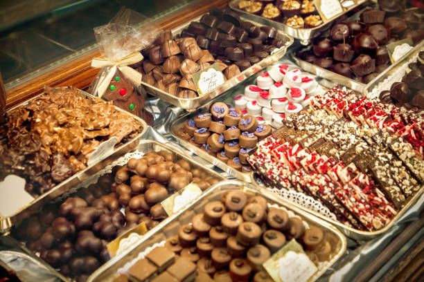 istock Chocolate sweets in the shop 915056732