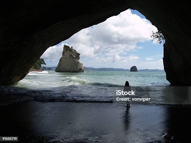 Cathedral Cove Near Hahei Coromandel Peninsula New Zealand Stock Photo - Download Image Now