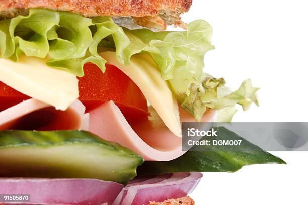 Бутерброд С Ветчиной — стоковые фотографии и другие картинки Без людей - Без людей, Белый, Бутерброд