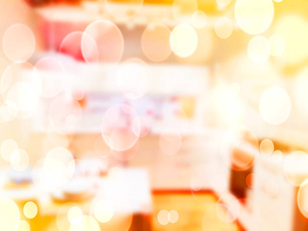 istock Blurred abstract background. Interior furniture store 915063176