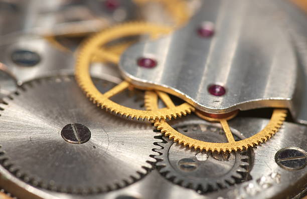 istock Detail view of clock gear 91506318