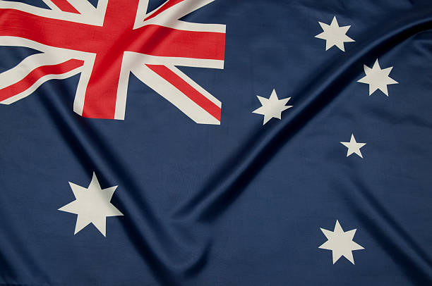 istock Close-up view of Australian flag 91506582