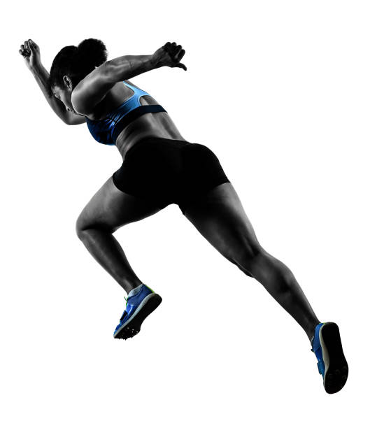 istock african runner running sprinter sprinting woman isolated white b 915067016