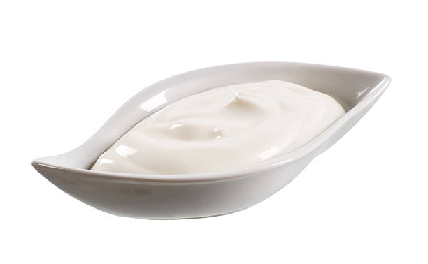 istock White yogurt served in a stylish bowl 91506892