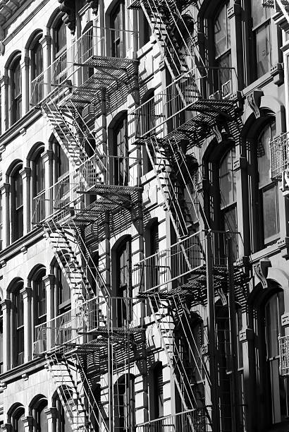 istock building facades in black and white 91507046