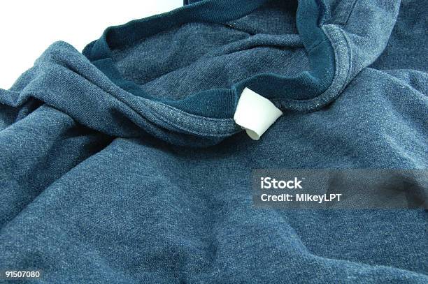 Foto de Camiseta Confortável e mais fotos de stock de Algodão - Material Têxtil - Algodão - Material Têxtil, Azul, Branco