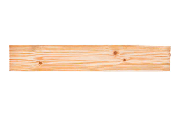 istock Brown wooden board with natural striped pattern for background, wooden surface for add text or design decoration. isolated on white background with clipping path. 915071400