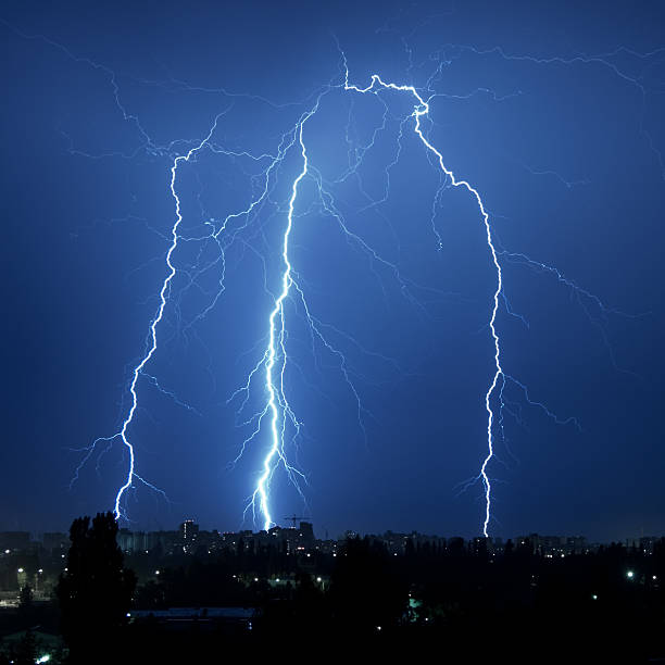 istock Bolt in the night city 91507173