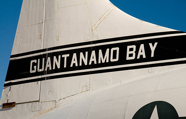 guantanamo bay avião - george w bush - fotografias e filmes do acervo