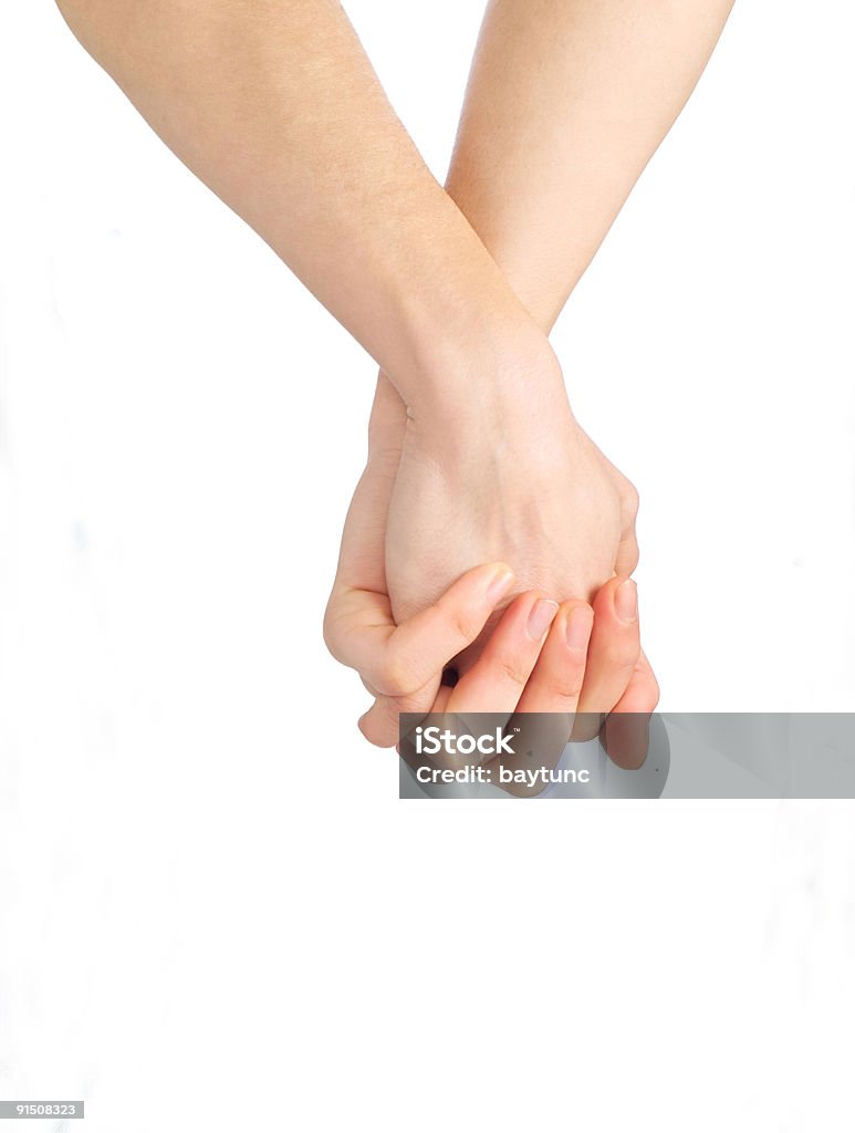 Tiene le mani - Foto stock royalty-free di Darsi la mano