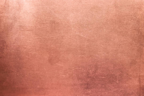 Metal surface background, old texture bronze plate Brushed surface of brass, old plate of copper texture copper wall stock pictures, royalty-free photos & images