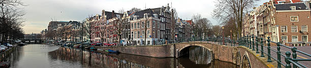 istock Panorama Amsterdam city in the Netherlands 91508922