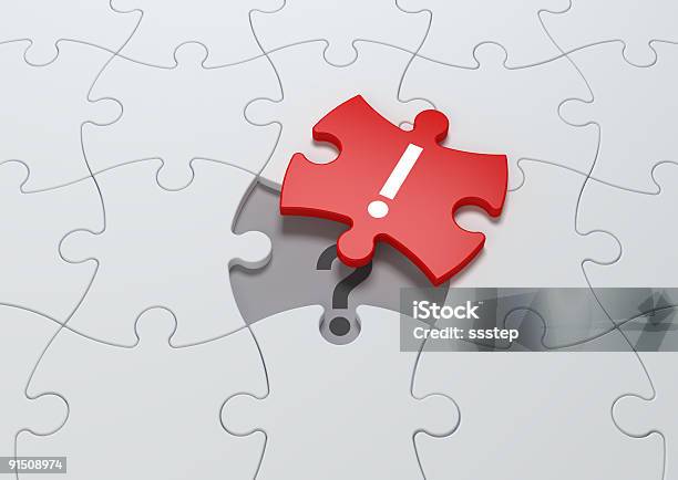 Koncepcja Rozwiązaniajeden Czerwone Układanka Element - zdjęcia stockowe i więcej obrazów Final Piece of the Puzzle - powiedzenie angielskie