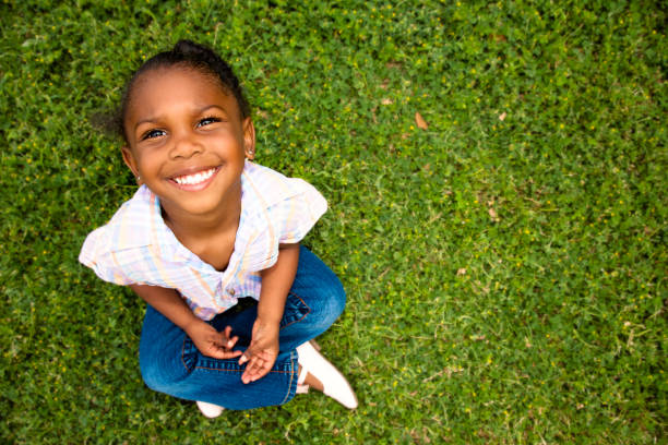 Photo of Portrait of adorable African American girl