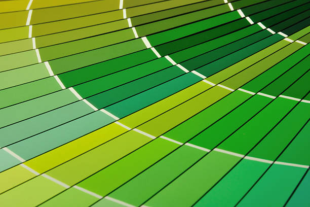 Color guide spectrum palette samples, catalog for tinting, multi choice rainbow paper