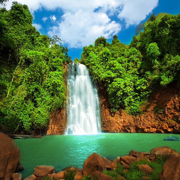 Waterfall  in deep forest