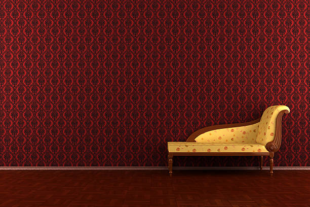 istock classic sofa in front of red wall 91510099