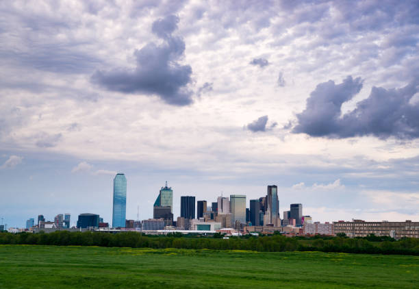 istock Dramatic Sky Over Downtown Houston Texas City Skyline 915101490