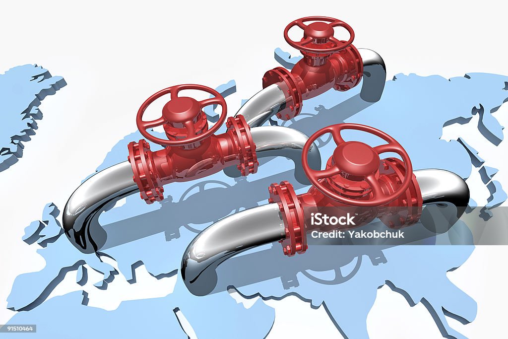 Pipeline - Foto stock royalty-free di Acciaio