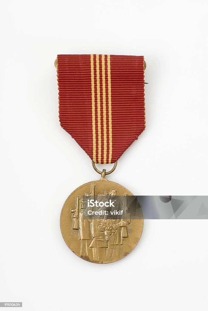 Commendation medal - Zbiór zdjęć royalty-free (Białe tło)