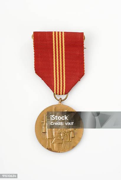 Commendation Medal - zdjęcia stockowe i więcej obrazów Białe tło - Białe tło, Biały, Czerwony