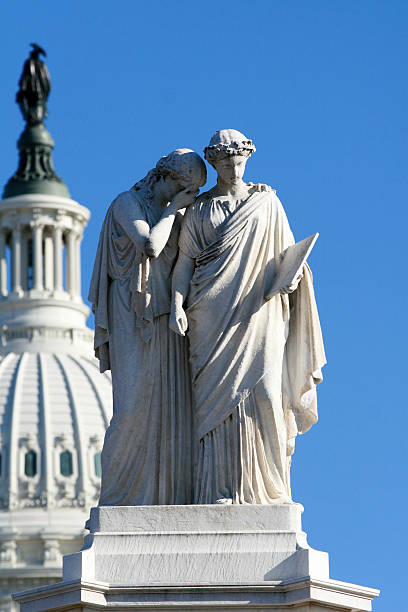 statua w waszyngtonie dc - column pedestal greek culture washington dc zdjęcia i obrazy z banku zdjęć