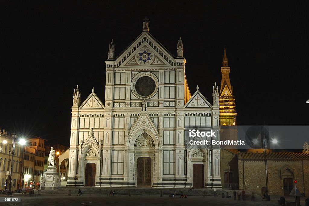 Italia, Florence, Basilica di Santa Croce - Foto de stock de Antigualla libre de derechos