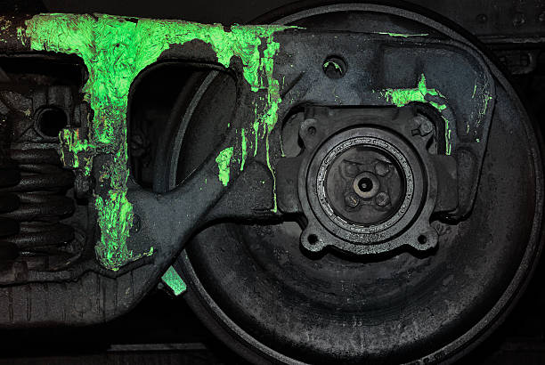 close up of an Historic Steam engine