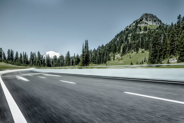 istock drive through Mount Rainier national park 915117470