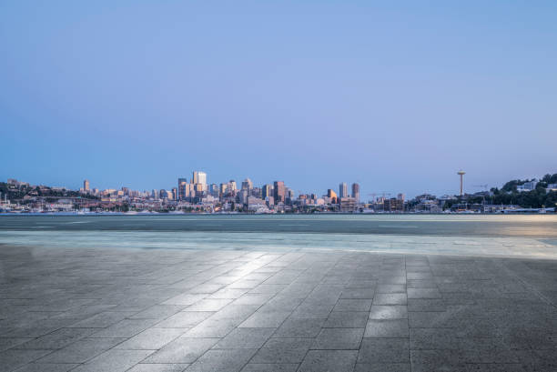istock panoramic view of seattle skyline with harbor 915117622