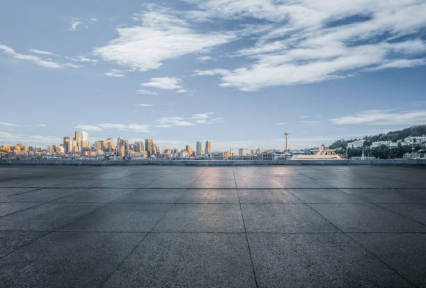 istock panoramic view of seattle skyline with harbor 915117758