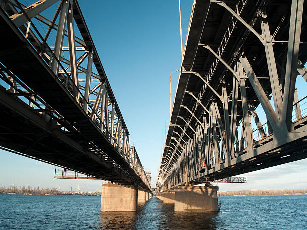 istock Steel railroad bridge 91511906