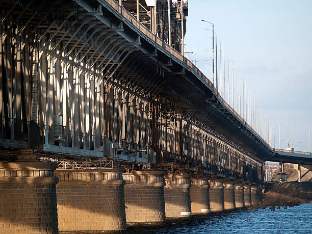 istock Steel railroad bridge 91511909