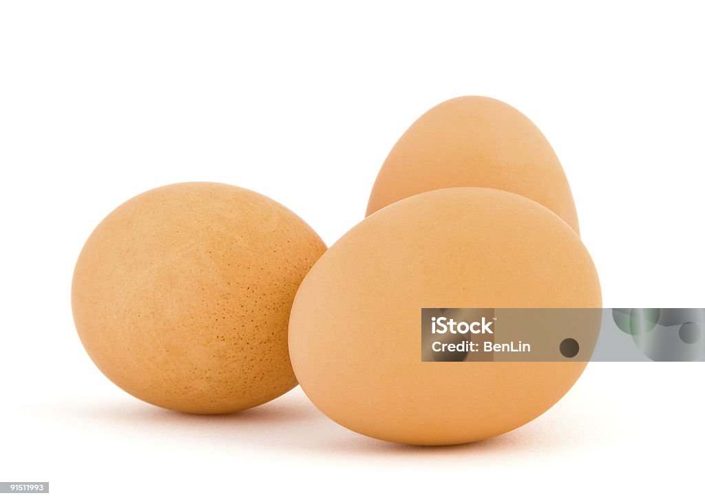 Three Brown Eggs  Animal Egg Stock Photo